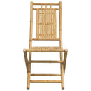 foldbare havestole 8 stk. 46x66x99 cm bambus