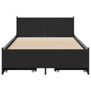 sengeramme 90x200 cm konstrueret træ sort