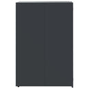 skraldespandsskjuler 345x79x117 cm 5 rum stål antracit