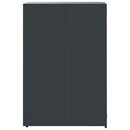 skraldespandsskjuler 414x79x117 cm 6 rum stål antracit