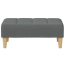 fodskammel 77x55x31 cm stof mørkegrå
