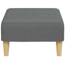 fodskammel 77x55x31 cm stof mørkegrå
