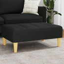 fodskammel 77x55x31 cm stof sort