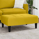 fodskammel 77x55x31 cm velour gul