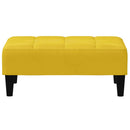 fodskammel 77x55x31 cm velour gul