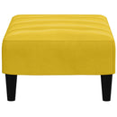 fodskammel 77x55x31 cm velour gul