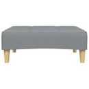 fodskammel 77x55x31 cm stof lysegrå
