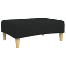 fodskammel 77x55x31 cm stof sort