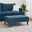 fodskammel 77x55x31 cm velour blå