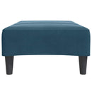 fodskammel 77x55x31 cm velour blå