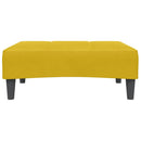 fodskammel 77x55x31 cm velour gul