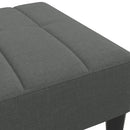 fodskammel 77x55x31 cm stof mørkegrå