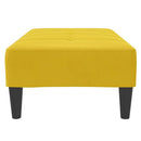 fodskammel 77x55x31 cm velour gul