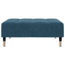 fodskammel 77x55x31 cm velour blå