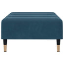 fodskammel 77x55x31 cm velour blå