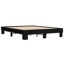 sengestel 150x200 cm konstrueret træ og metal sort