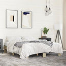 sengestel 150x200 cm konstrueret træ og metal sonoma-eg