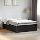 sengestel 160x200 cm massivt træ sort
