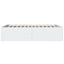 sengestel 120x200 cm konstrueret træ hvid