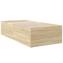 sengeramme 100x200 cm konstrueret træ sonoma-eg
