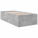 sengeramme 100x200 cm konstrueret træ betongrå