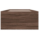 sengeramme 100x200 cm konstrueret træ brun egetræsfarve