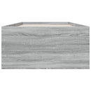 sengeramme 90x200 cm konstrueret træ grå sonoma-eg