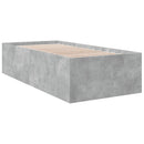 sengeramme 90x190 cm konstrueret træ betongrå