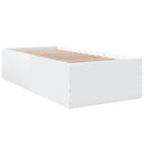 sengeramme 75x190 cm konstrueret træ hvid