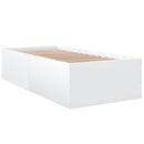 sengeramme 75x190 cm konstrueret træ hvid