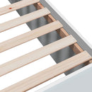 sengeramme 75x190 cm konstrueret træ hvid