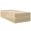 sengeramme 75x190 cm konstrueret træ sonoma-eg