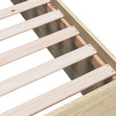sengeramme 75x190 cm konstrueret træ sonoma-eg