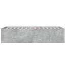 sengeramme 75x190 cm konstrueret træ betongrå