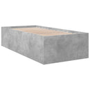 sengeramme 75x190 cm konstrueret træ betongrå