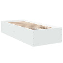 sengeramme 100x200 cm konstrueret træ hvid