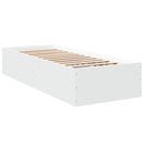 sengeramme 90x200 cm konstrueret træ hvid