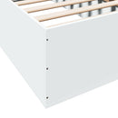 sengeramme 90x190 cm konstrueret træ hvid