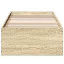 sengeramme 90x190 cm konstrueret træ sonoma-eg