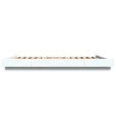 sengeramme med LED-lys 120x200 cm konstrueret træ hvid