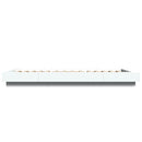 sengeramme med LED-lys 100x200 cm konstrueret træ hvid