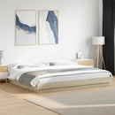sengestel 200x200 cm konstrueret træ sonoma-eg