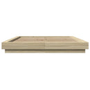 sengestel 150x200 cm konstrueret træ sonoma-eg