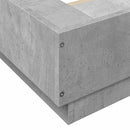 sengeramme 100x200 cm konstrueret træ betongrå