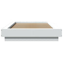 sengeramme 90x200 cm konstrueret træ hvid