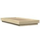 sengeramme 90x190 cm konstrueret træ sonoma-eg