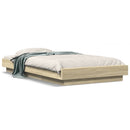 sengeramme 75x190 cm konstrueret træ sonoma-eg