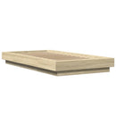 sengeramme 75x190 cm konstrueret træ sonoma-eg