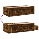 daybed med skuffer uden madras 100x200 cm røget eg