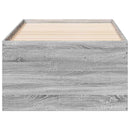 daybed med skuffer uden madras 100x200 cm grå sonoma-eg